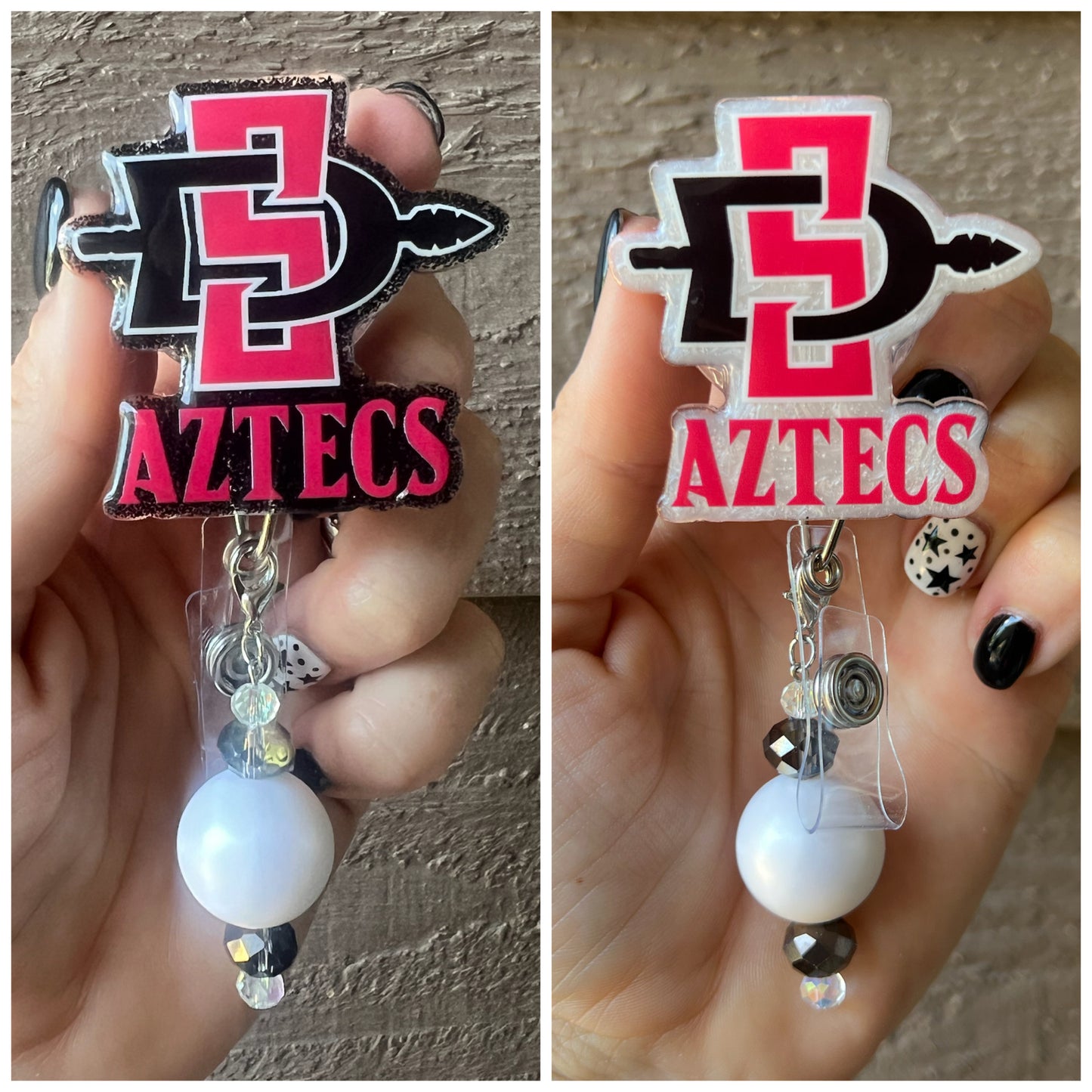 Aztecs Badge Reel - San Diego State ID Holder with Free Badge Bling!