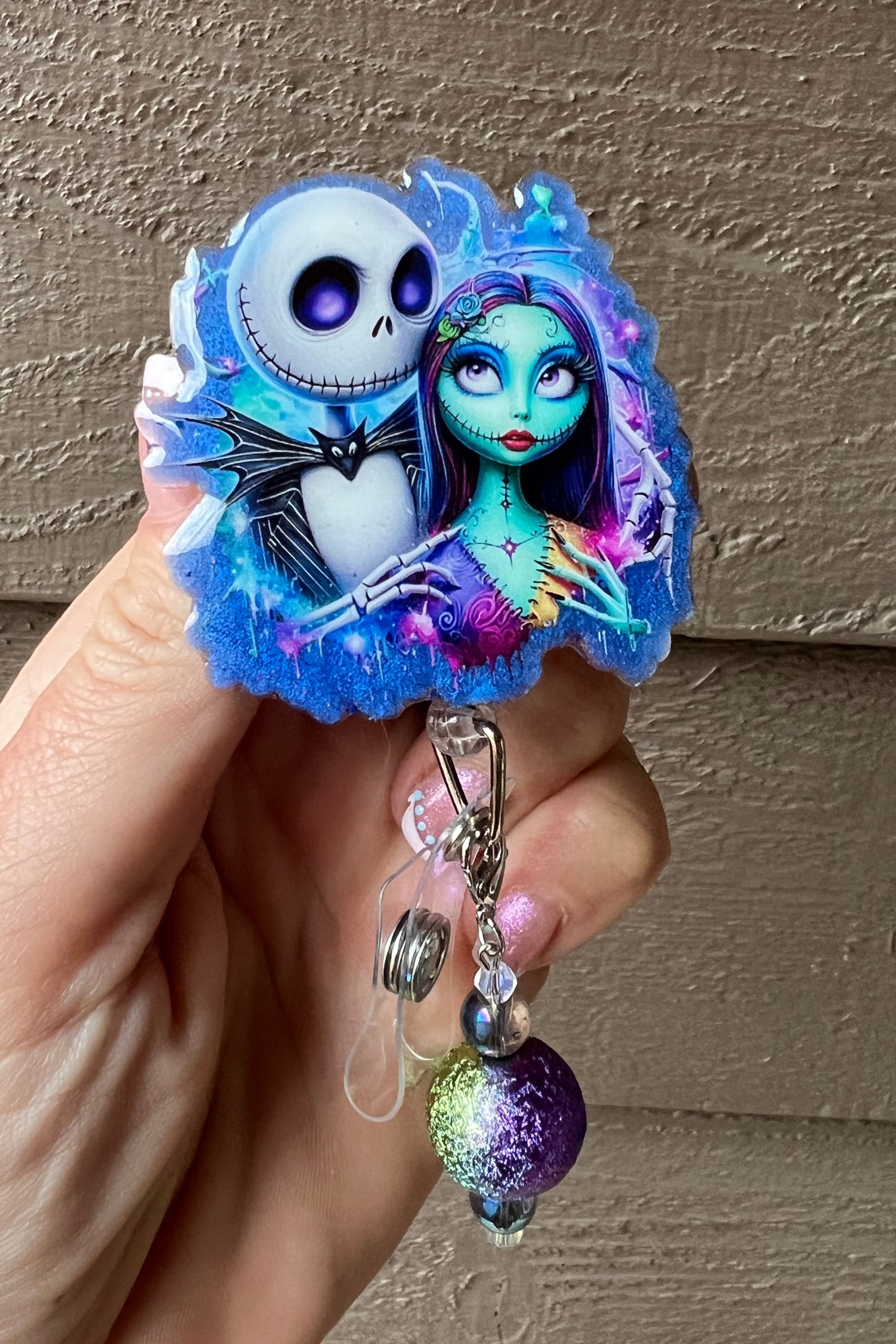 Jack & Sally Badge Reel with Free Badge Bling!