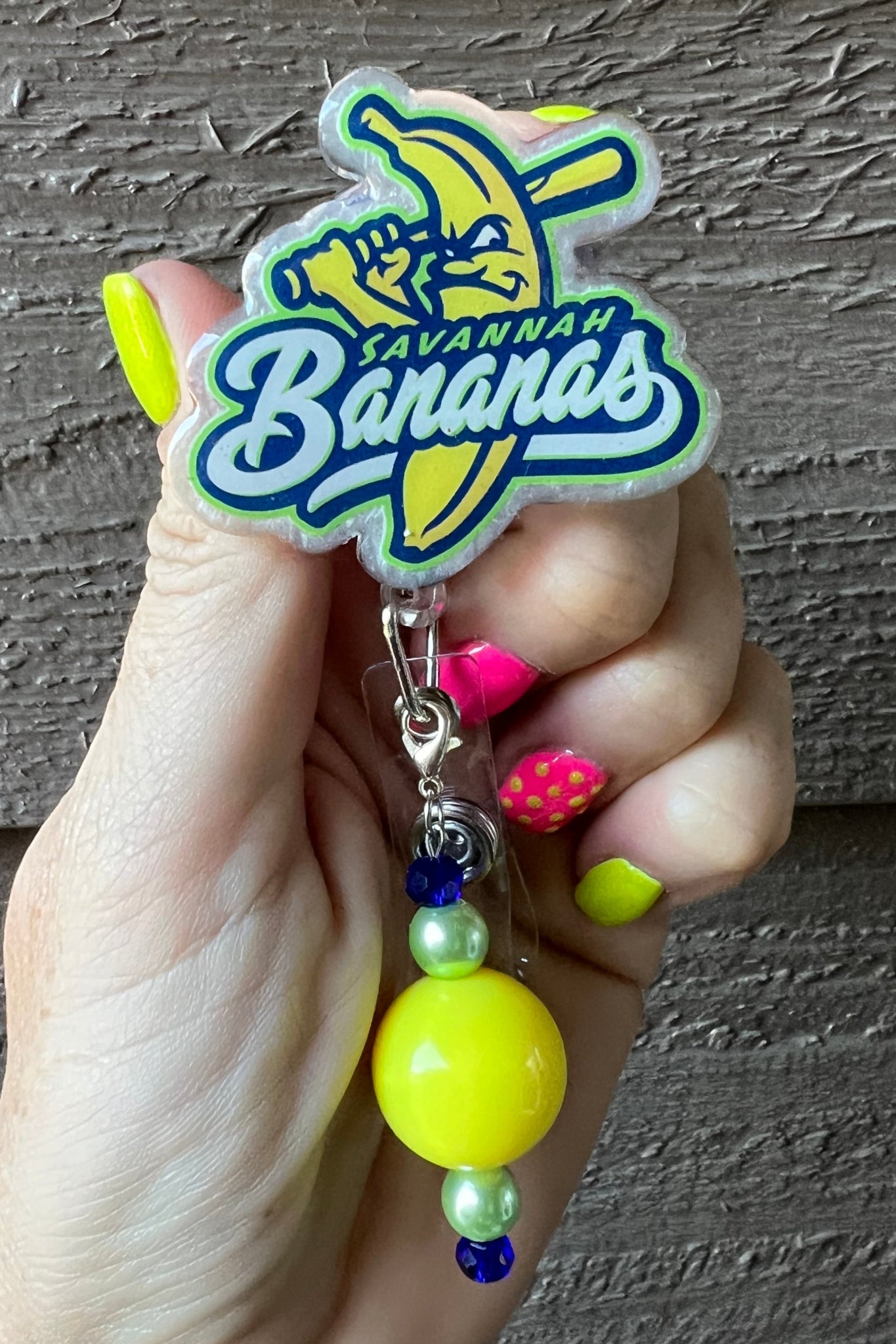 Savannah Bananas Badge Reel with FREE Badge Bling!
