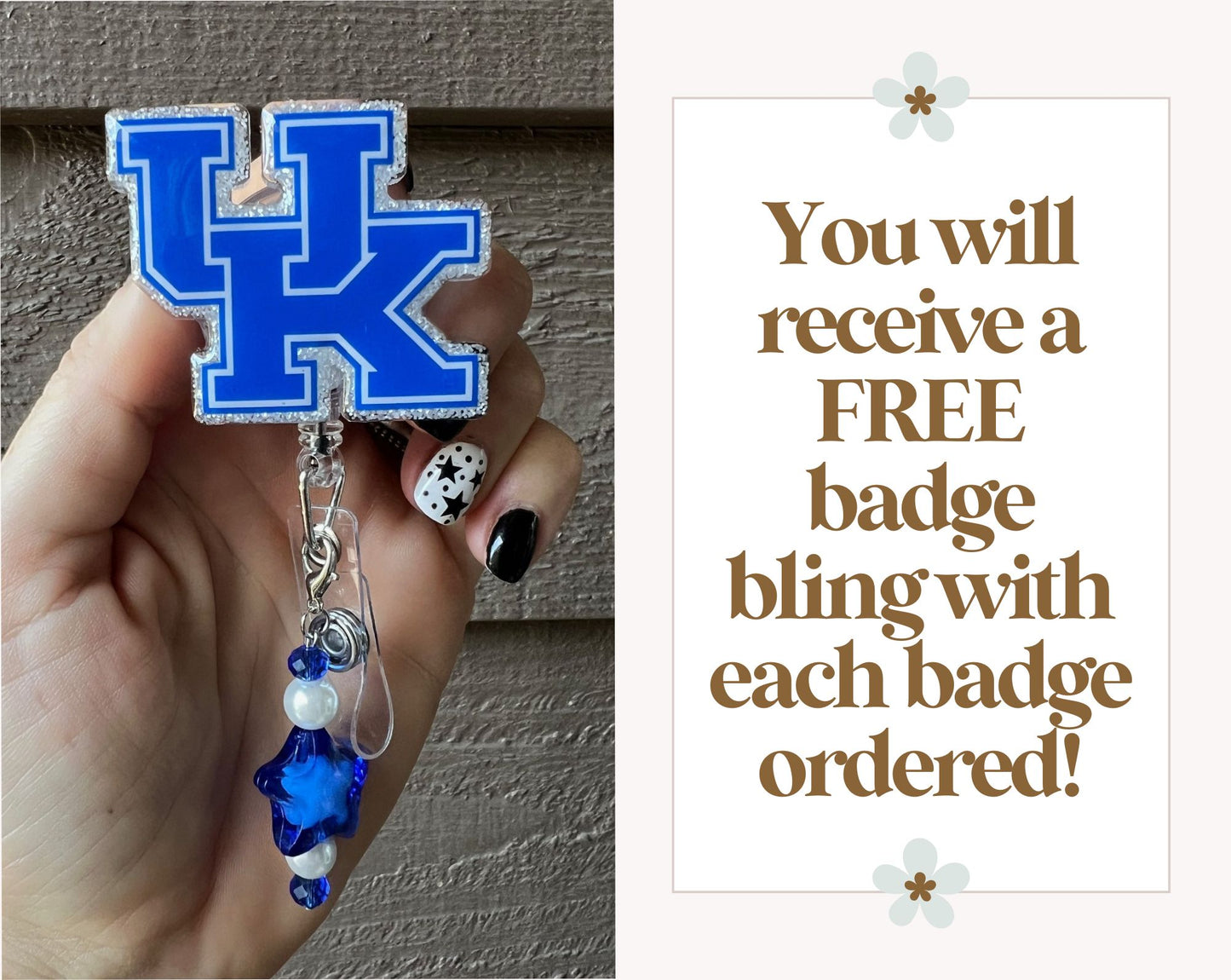 University of Kentucky Wildcats Badge Reel with FREE Badge Bling!