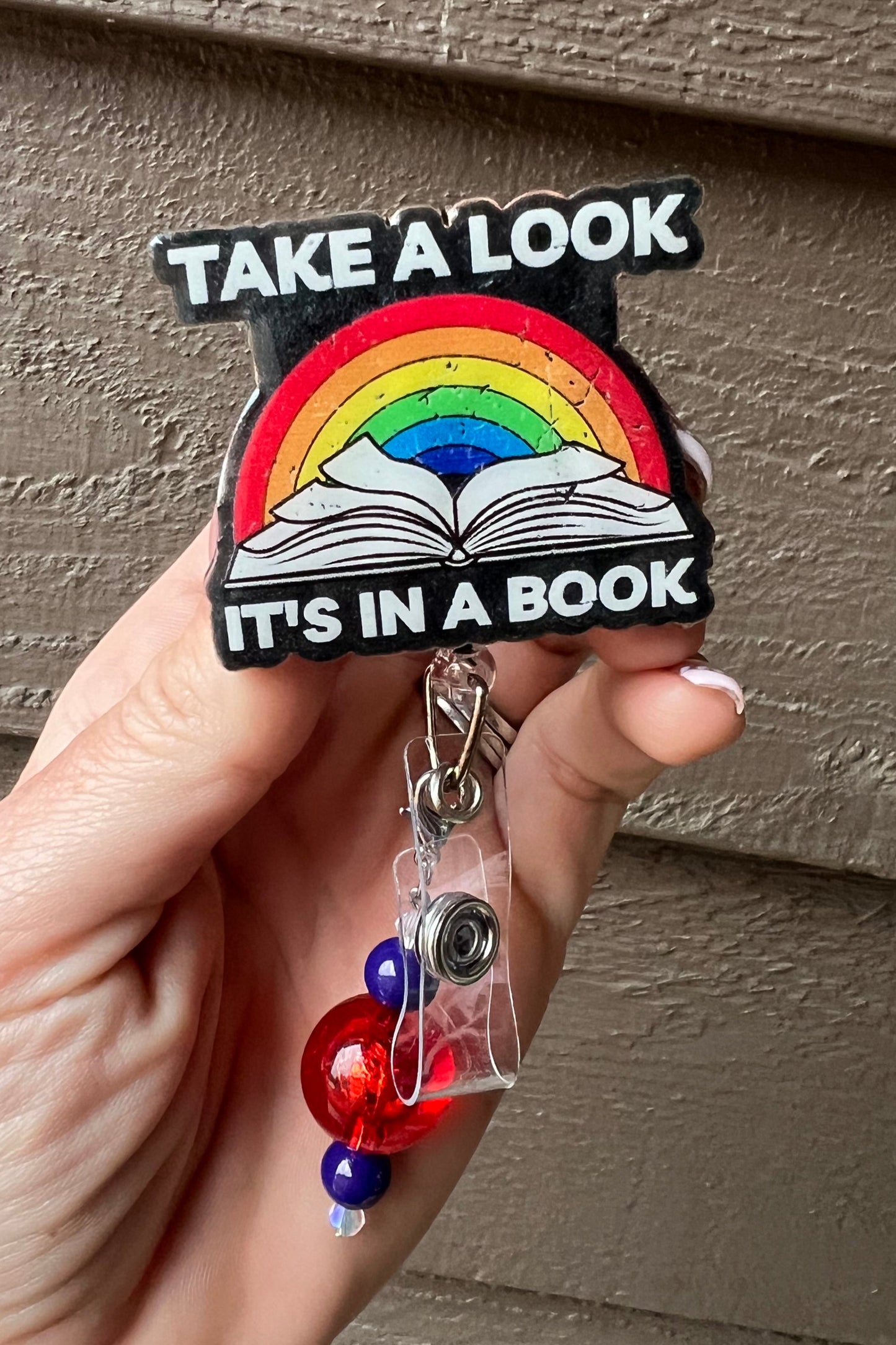 Reading Rainbow Badge Reel with Free Badge Bling!