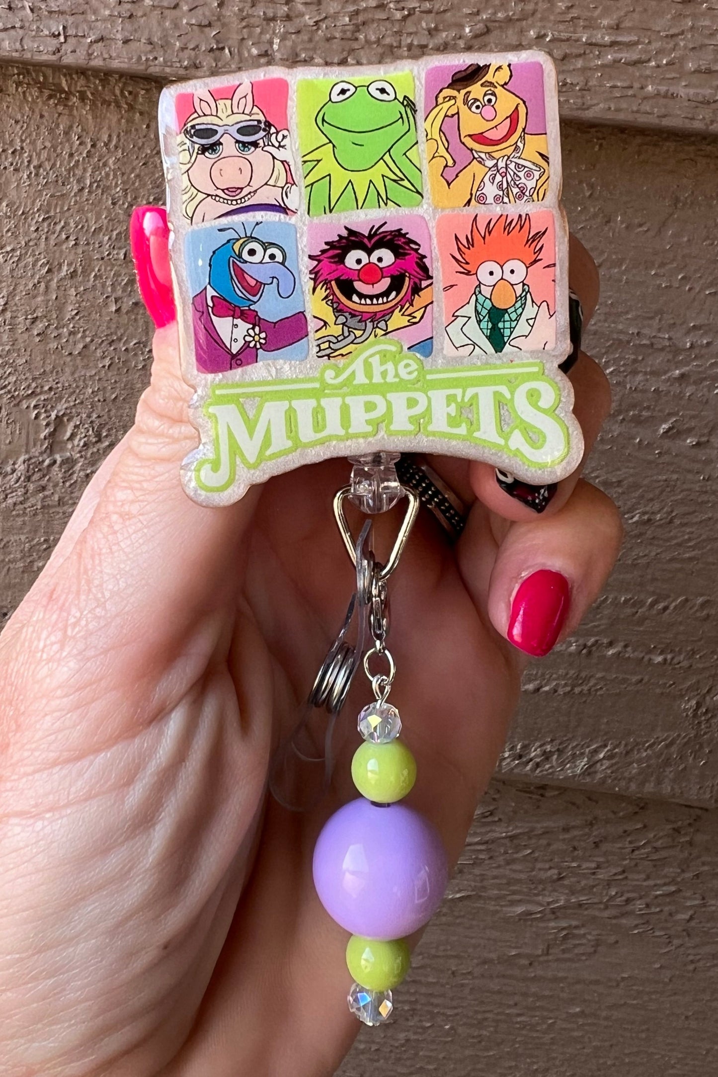 The Muppets Squad Badge Reel- Character Collage ID Holder with Free Badge Bling!