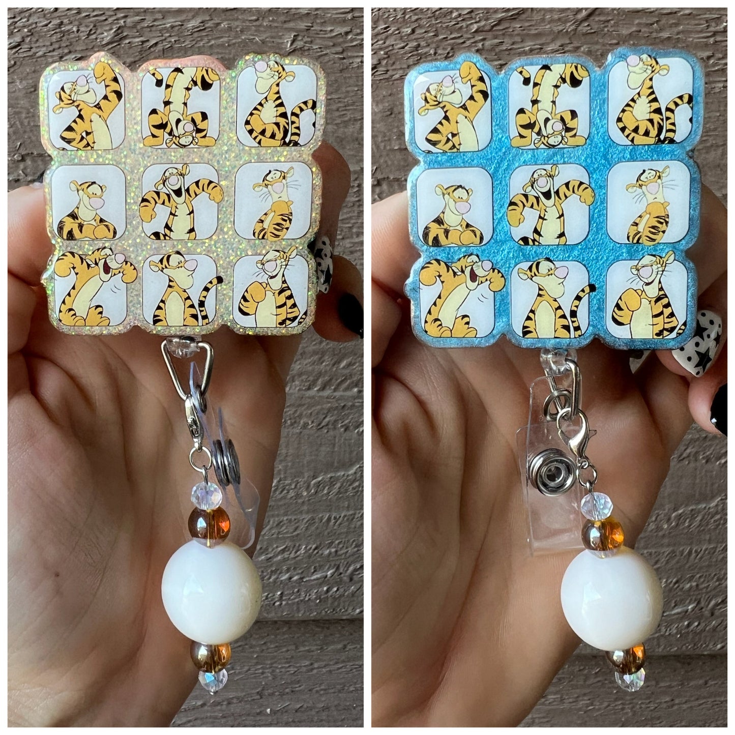 Tigger Inspired Badge Reel - Bouncy Fun ID Holder for Nurses, Teachers & Disney Fans with FREE Badge Bling!
